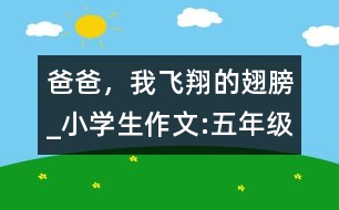 爸爸，我飛翔的翅膀_小學(xué)生作文:五年級(jí)