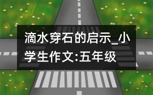 滴水穿石的啟示_小學(xué)生作文:五年級