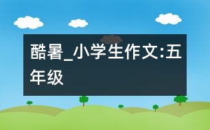 酷暑_小學(xué)生作文:五年級