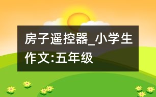 房子遙控器_小學(xué)生作文:五年級