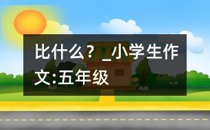 比什么？_小學生作文:五年級