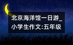 北京海洋館一日游_小學(xué)生作文:五年級(jí)