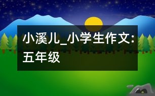 小溪兒_小學生作文:五年級