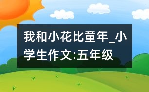 我和小花比童年_小學(xué)生作文:五年級