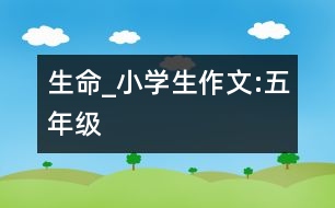 生命_小學生作文:五年級