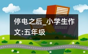 停電之后_小學生作文:五年級