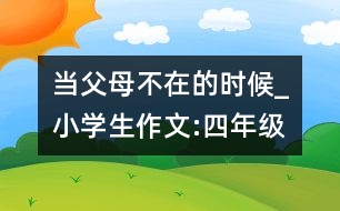 當父母不在的時候_小學生作文:四年級