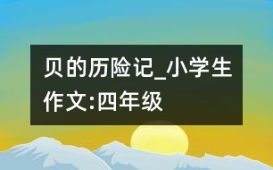 貝的歷險(xiǎn)記_小學(xué)生作文:四年級(jí)