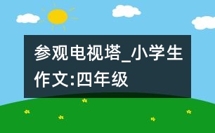 參觀電視塔_小學(xué)生作文:四年級(jí)