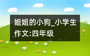 姐姐的小狗_小學(xué)生作文:四年級