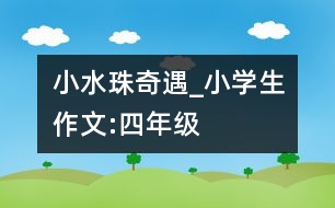 小水珠奇遇_小學(xué)生作文:四年級