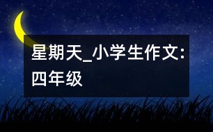 星期天_小學(xué)生作文:四年級