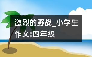 激烈的野戰(zhàn)_小學生作文:四年級