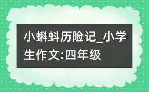 小蝌蚪歷險(xiǎn)記_小學(xué)生作文:四年級(jí)