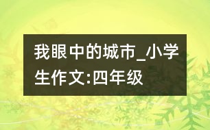 我眼中的城市_小學(xué)生作文:四年級