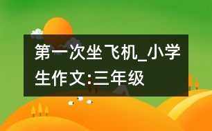 第一次坐飛機_小學生作文:三年級