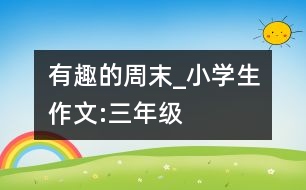 有趣的周末_小學生作文:三年級