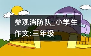 參觀消防隊_小學(xué)生作文:三年級