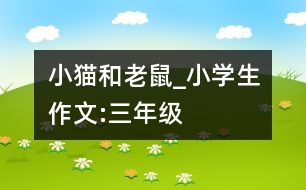 小貓和老鼠_小學(xué)生作文:三年級(jí)