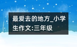 最?lèi)?ài)去的地方_小學(xué)生作文:三年級(jí)