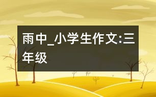 雨中_小學(xué)生作文:三年級