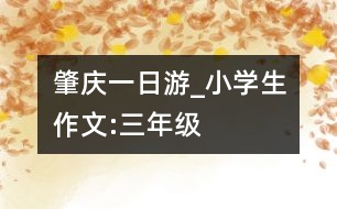 肇慶一日游_小學(xué)生作文:三年級