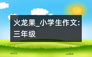 火龍果_小學(xué)生作文:三年級