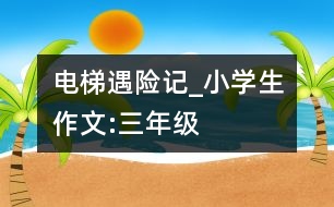 電梯遇險(xiǎn)記_小學(xué)生作文:三年級