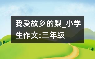 我愛故鄉(xiāng)的梨_小學(xué)生作文:三年級(jí)