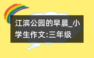 江濱公園的早晨_小學生作文:三年級