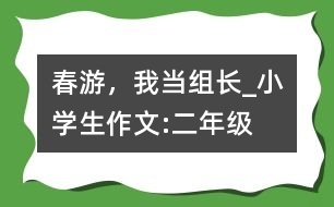 春游，我當組長_小學生作文:二年級