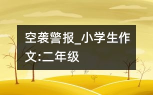 空襲警報(bào)_小學(xué)生作文:二年級(jí)