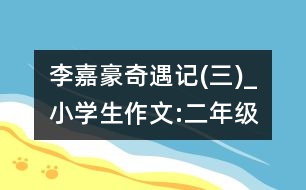 李嘉豪奇遇記(三)_小學(xué)生作文:二年級(jí)