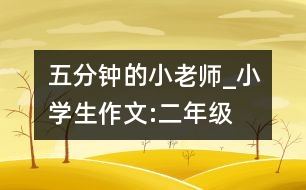 五分鐘的小老師_小學(xué)生作文:二年級(jí)