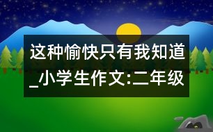 這種愉快只有我知道_小學生作文:二年級