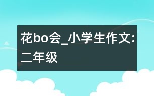 花bo會_小學生作文:二年級