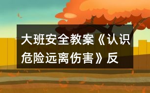 大班安全教案《認識危險、遠離傷害》反思