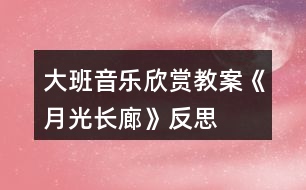 大班音樂欣賞教案《月光長(zhǎng)廊》反思