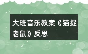 大班音樂教案《貓捉老鼠》反思