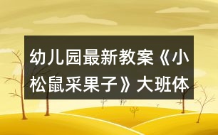 幼兒園最新教案《小松鼠采果子》大班體育音樂(lè)反思