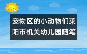 寵物區(qū)的小動物們（萊陽市機關幼兒園隨筆一組）