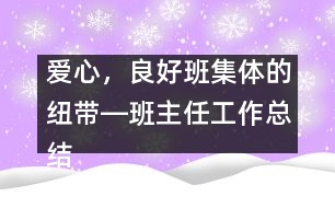 愛心，良好班集體的紐帶―班主任工作總結(jié)