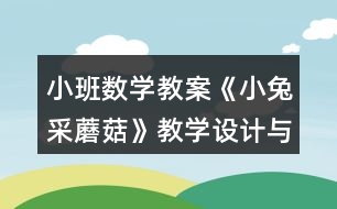 小班數(shù)學(xué)教案《小兔采蘑菇》教學(xué)設(shè)計與反思