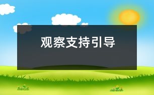 觀察、支持、引導(dǎo)