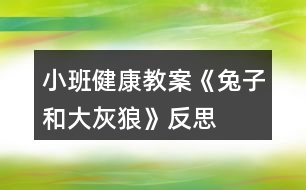 小班健康教案《兔子和大灰狼》反思