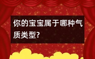 你的寶寶屬于哪種氣質(zhì)類型?