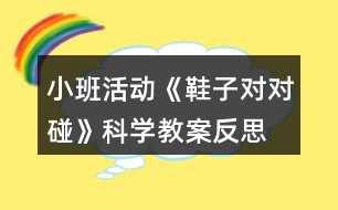 小班活動(dòng)《鞋子對(duì)對(duì)碰》科學(xué)教案反思