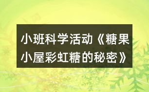 小班科學(xué)活動(dòng)《糖果小屋彩虹糖的秘密》教學(xué)設(shè)計(jì)反思