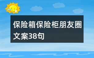 保險箱、保險柜朋友圈文案38句