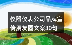 儀器儀表公司品牌宣傳朋友圈文案30句